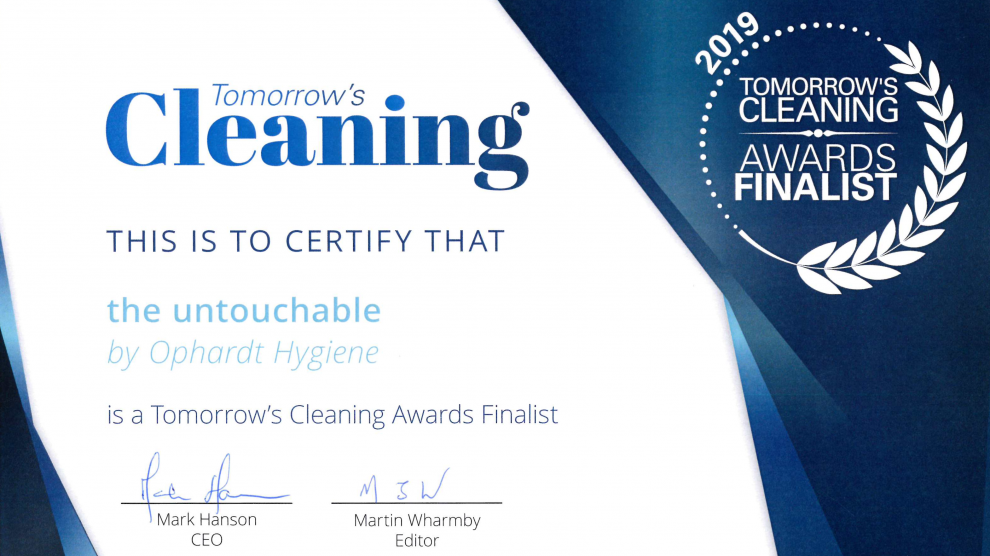 the untouchable tommorow´s cleaning awards