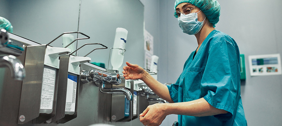 Infection Control and Hand Hygiene in the operating room.