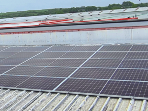 Creating renewable energy sources with a solar array at our plant in Ballymote, Ireland.